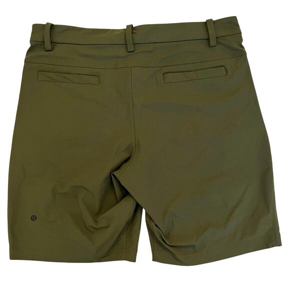 Lululemon Kahuna 2.0 Shorts Men's 36 Chino Green 10" Stretch Golf Sporty Outdoor - Picture 7 of 11